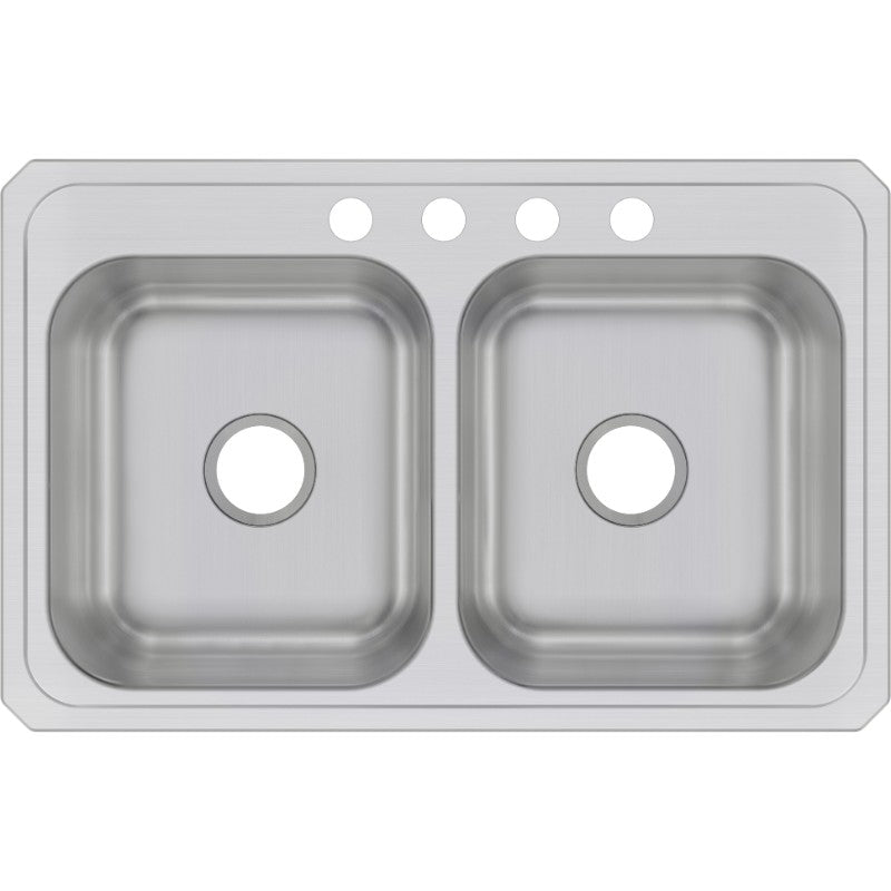 Celebrity 21.25' x 33' x 6.88' Stainless Steel Double-Basin Drop-In Kitchen Sink