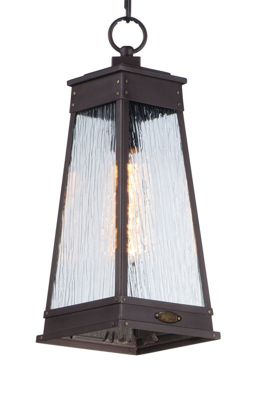 Schooner 18.5" Single Light Outdoor Hanging Lantern in Olde Brass