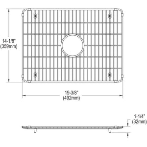 Crosstown Sink Grid (14.13' x 19.38' x 1.25')