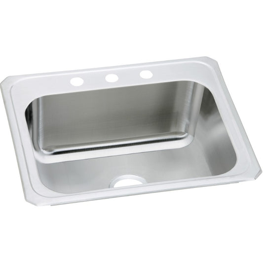 Pursuit 22" x 25" x 10.25" Stainless Steel Single-Basin Drop-In Kitchen Sink