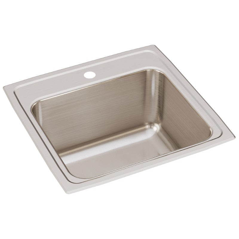 Lustertone Classic 19' x 19.5' x 10.13' Stainless Steel Single-Basin Drop-In Kitchen Sink