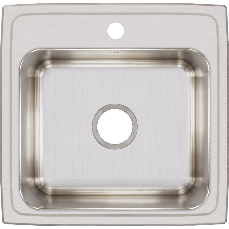 Lustertone Classic 19' x 19.5' x 10.13' Stainless Steel Single-Basin Drop-In Kitchen Sink