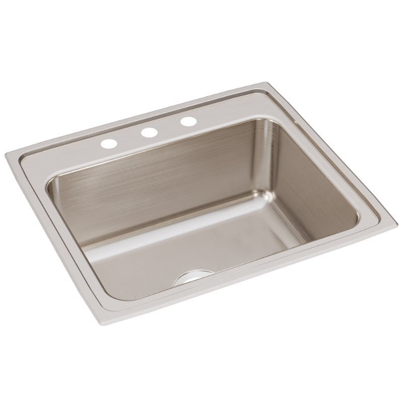 Lustertone Classic 22' x 25' x 10.38' Stainless Steel Single-Basin Drop-In Kitchen Sink