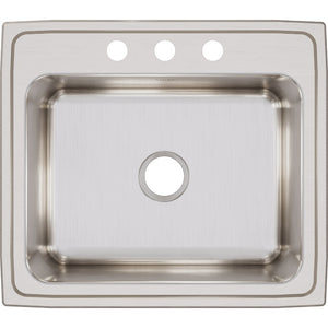 Lustertone Classic 22' x 25' x 10.38' Stainless Steel Single-Basin Drop-In Kitchen Sink