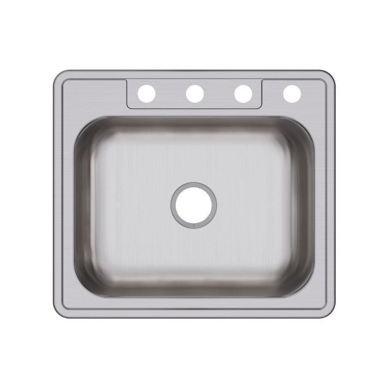 Dayton 22' x 25' x 8.19' Stainless Steel Single-Basin Drop-In Kitchen Sink