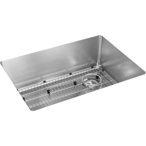 Crosstown 18.5' x 25.5' x 9' Stainless Steel Single-Basin Undermount Kitchen Sink Kit
