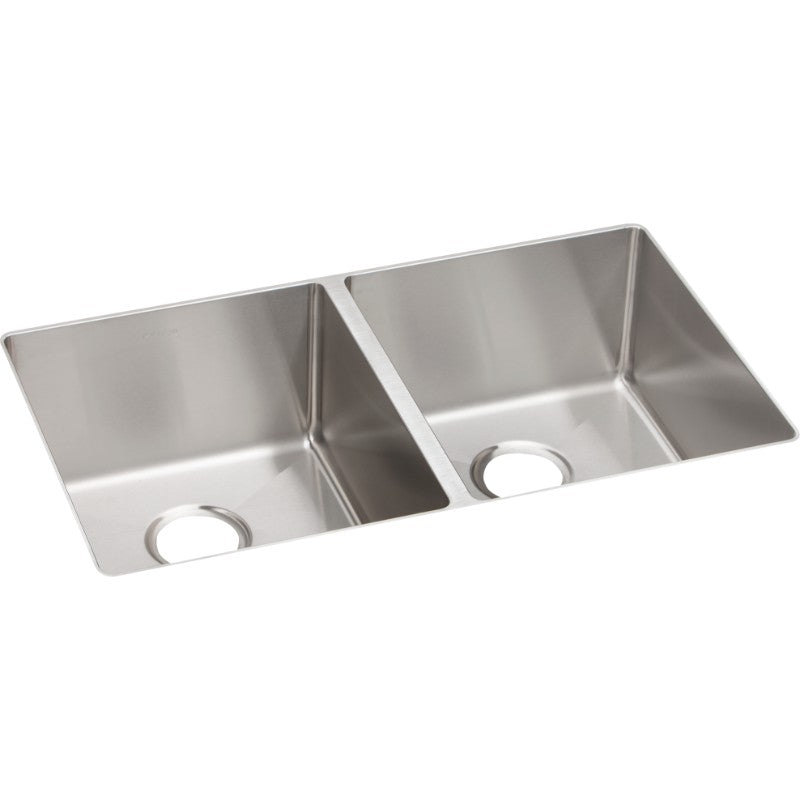 Crosstown 18.5' x 31.5' x 9' Stainless Steel Double-Basin Undermount Kitchen Sink