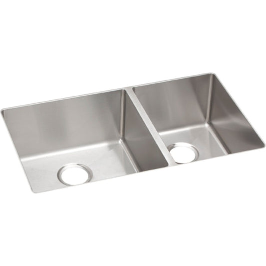 Crosstown 18.5" x 31.5" x 9" Stainless Steel 60/40 Double-Basin Undermount Kitchen Sink