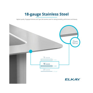 Crosstown 22' x 33' x 9' Stainless Steel Double-Basin Dual-Mount Kitchen Sink - 4 Hole Low Divide