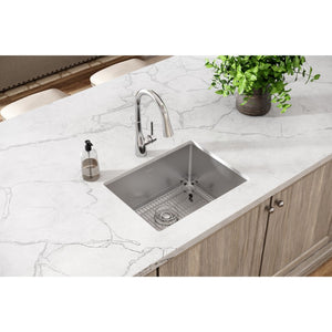 Crosstown 18.25' x 23.5' x 10' Stainless Steel Single-Basin Undermount Kitchen Sink - Tight Corners