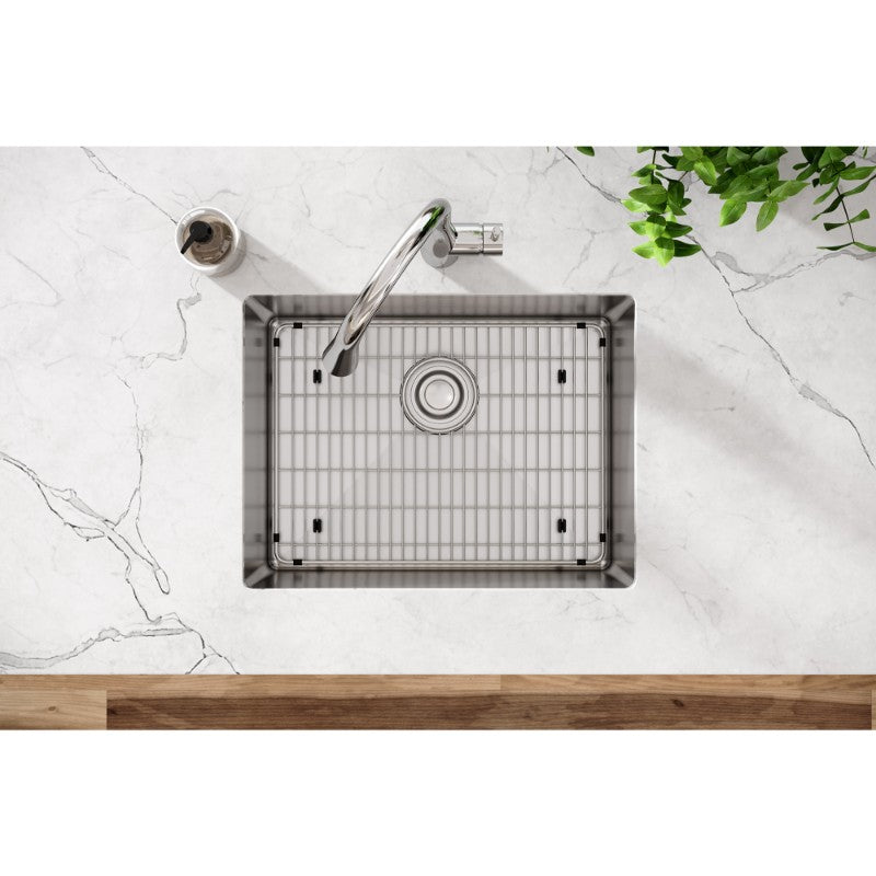 Crosstown 18.25' x 23.5' x 10' Stainless Steel Single-Basin Undermount Kitchen Sink - Tight Corners