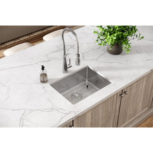 Crosstown 18.25' x 23.5' x 8' Stainless Steel Single-Basin Undermount Kitchen Sink Kit