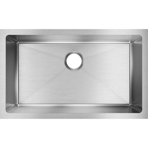 Crosstown 18.5' x 30.5' x 10' Stainless Steel Single-Basin Undermount Kitchen Sink