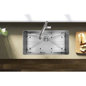 Crosstown 18' x 32.5' x 10' Stainless Steel Single-Basin Undermount Kitchen Sink Kit