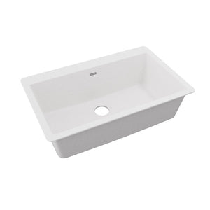 Quartz Classic 20.88' x 33' x 9.44' Quartz Single-Basin Drop-In Kitchen Sink in White
