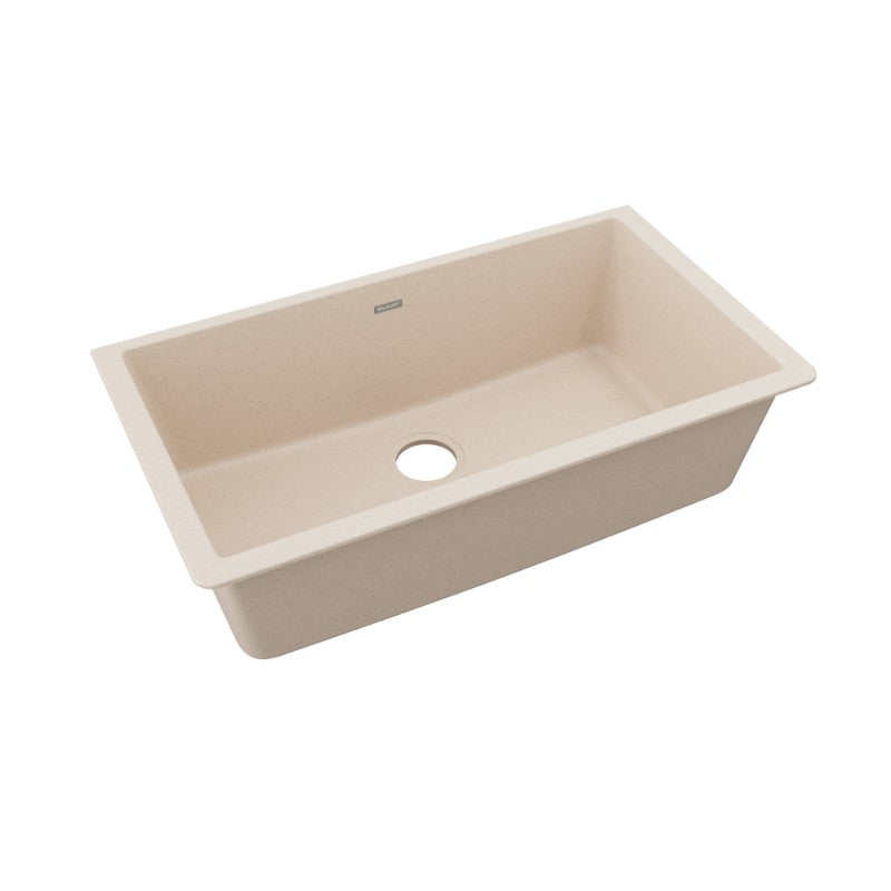 Quartz Classic 18.44' x 33' x 9.44' Quartz Single-Basin Undermount Kitchen Sink in Bisque