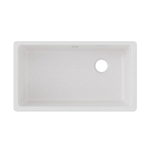 Quartz Classic 18.75' x 33' x 9.5' Quartz Single-Basin Undermount Kitchen Sink in White