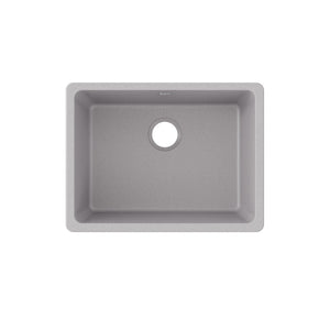 Quartz Classic 18.5' x 24.63' x 9.5' Quartz Single-Basin Undermount Kitchen Sink in Greystone