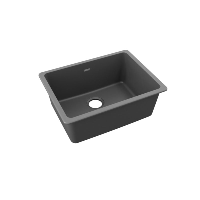 Quartz Classic 18.5' x 24.63' x 9.5' Quartz Single-Basin Undermount Kitchen Sink in Dusk Gray