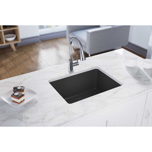 Quartz Classic 18.5' x 24.63' x 9.5' Quartz Single-Basin Undermount Kitchen Sink in Dusk Gray