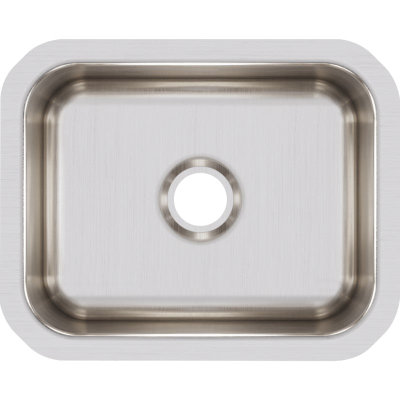 Lustertone Classic 11.75' x 14.5' x 7' Stainless Steel Single-Basin Undermount Bar Sink