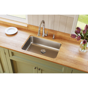 Lustertone Classic 18.5' x 26.5' x 8' Stainless Steel Single-Basin Undermount Kitchen Sink