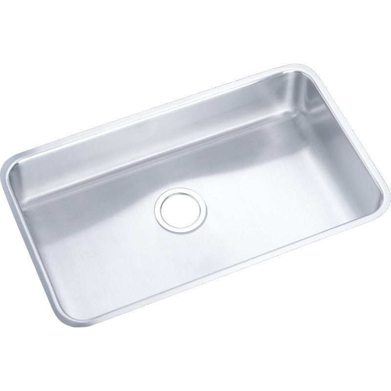 Lustertone Classic 18.5' x 30.5' x 7.5' Stainless Steel Single-Basin Undermount Kitchen Sink