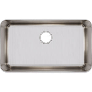 Lustertone Classic 18.5' x 30.5' x 7.5' Stainless Steel Single-Basin Undermount Kitchen Sink