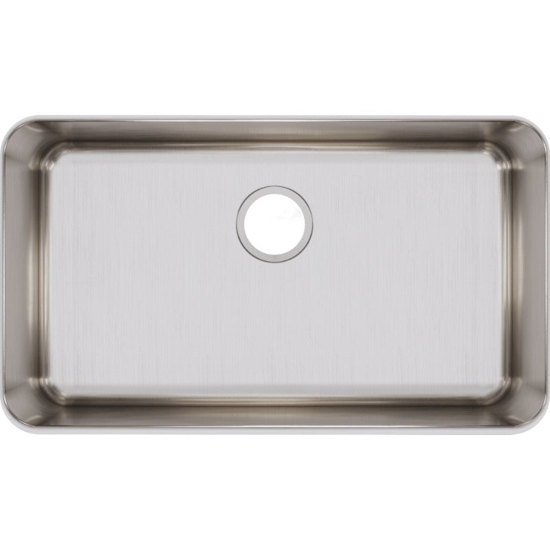 Lustertone Classic 18.5' x 30.5' x 7.5' Stainless Steel Single-Basin Undermount Kitchen Sink