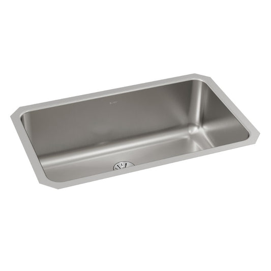 Lustertone Classic 18.5" x 30.5" x 11.5" Stainless Steel Single-Basin Undermount Kitchen Sink with Perfect Drain
