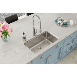 Lustertone Classic 18.5' x 30.5' x 11.5' Stainless Steel Single-Basin Undermount Kitchen Sink with Perfect Drain