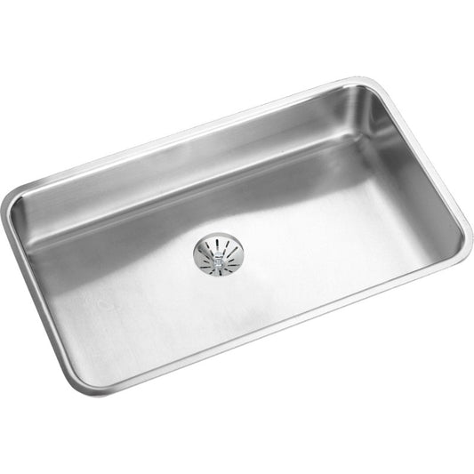 Lustertone Classic 18.5" x 30.5" x 9" Stainless Steel Single-Basin Undermount Kitchen Sink
