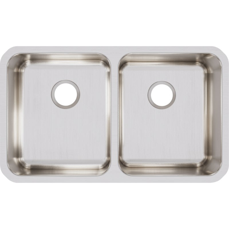 Lustertone Classic 18.5' x 30.75' x 7.88' Stainless Steel Double-Basin Undermount Kitchen Sink