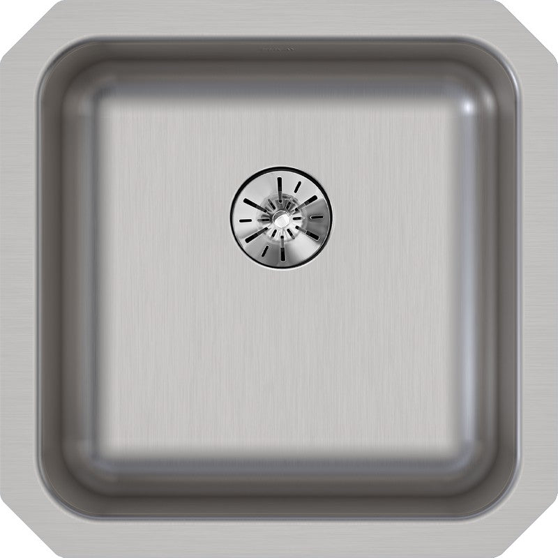 Lustertone Classic 16.5' x 16.5' x 6.88' Stainless Steel Single-Basin Undermount Kitchen Sink