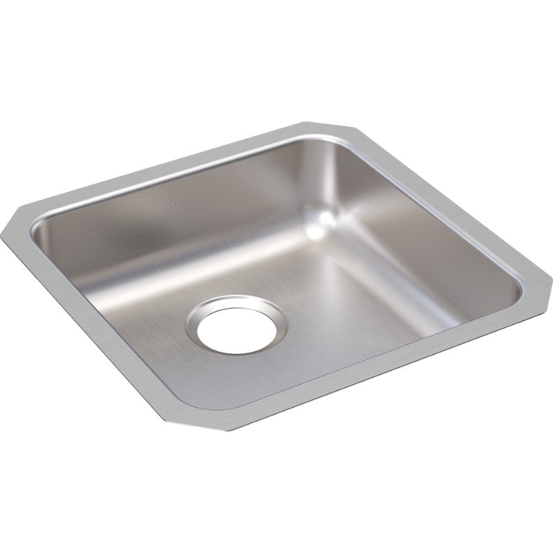 Lustertone Classic 18.5' x 18.5' x 5.38' Stainless Steel Single-Basin Undermount Kitchen Sink