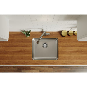 Lustertone Classic 18.5' x 21.5' x 5.38' Stainless Steel Single-Basin Undermount Kitchen Sink