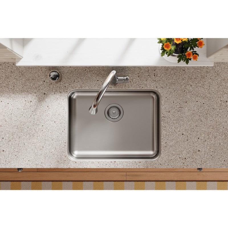 Lustertone Classic 18.25' x 23.5' x 5.38' Stainless Steel Single-Basin Undermount Kitchen Sink