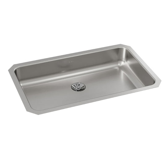 Lustertone Classic 18.25" x 30.5" x 6.88" Stainless Steel Single-Basin Undermount Kitchen Sink