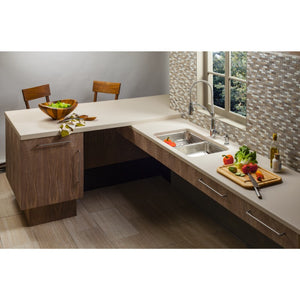 Lustertone Classic 18.5' x 30.75' x 4.38' Stainless Steel Double-Basin Undermount Kitchen Sink