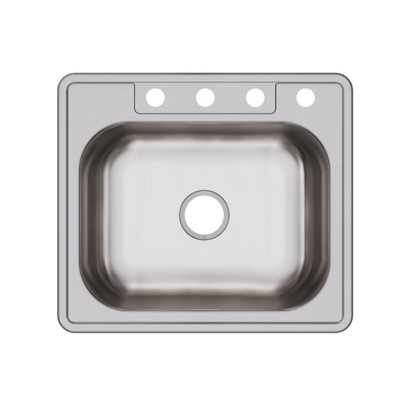 Dayton 22' x 25' x 6.06' Stainless Steel Single-Basin Drop-In Kitchen Sink