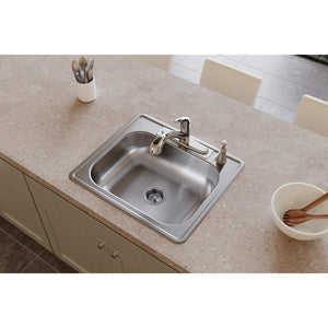 Dayton 22' x 25' x 6.06' Stainless Steel Single-Basin Drop-In Kitchen Sink