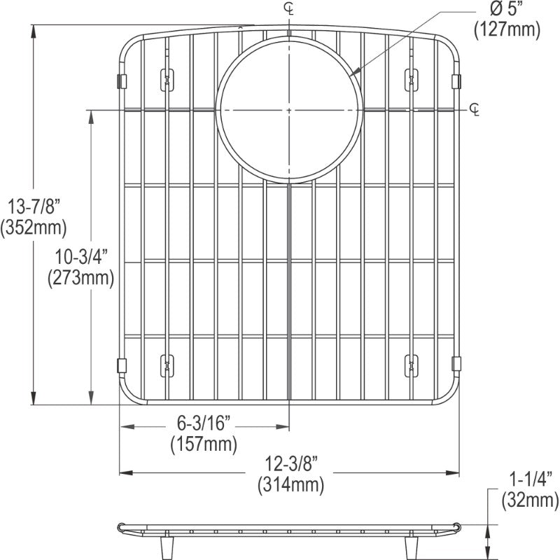 Sink Grid (14.5' x 12.75' x 1')