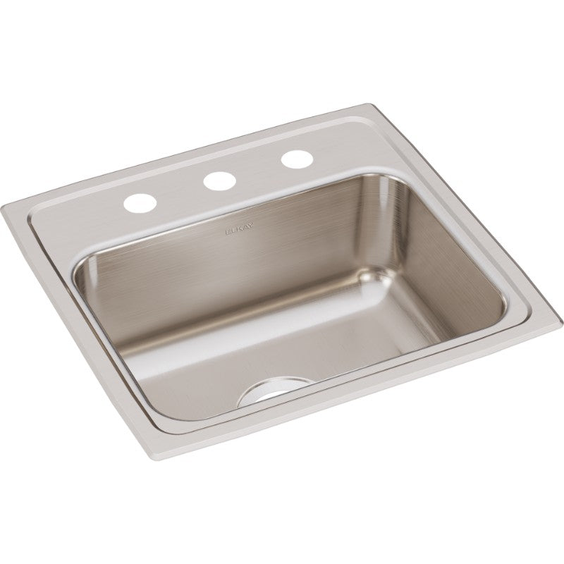Lustertone Classic 18' x 19' x 7.63' Stainless Steel Single-Basin Drop-In Kitchen Sink