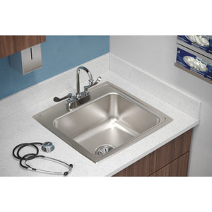 Lustertone Classic 19' x 19.5' x 7.5' Stainless Steel Single-Basin Drop-In Kitchen Sink