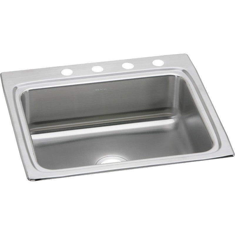 Lustertone Classic 22' x 25' x 8.13' Stainless Steel Single-Basin Drop-In Kitchen Sink