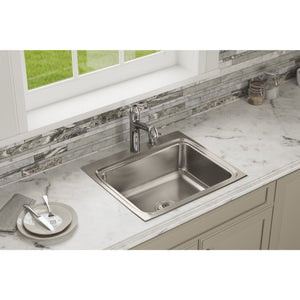 Lustertone Classic 22' x 25' x 8.13' Stainless Steel Single-Basin Drop-In Kitchen Sink