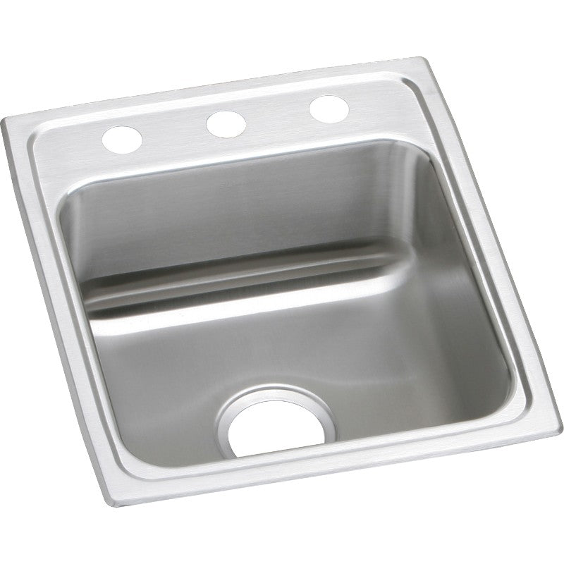 Lustertone Classic 20' x 17' x 6.5' Stainless Steel Single-Basin Drop-In Kitchen Sink