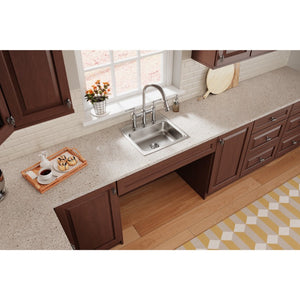 Lustertone Classic 18' x 19' x 5.5' Stainless Steel Single-Basin Drop-In Kitchen Sink
