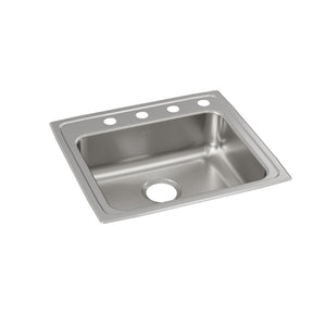 Lustertone Classic 19.5' x 22' x 6.5' Stainless Steel Single-Basin Drop-In Kitchen Sink
