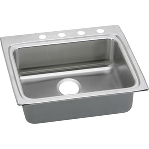 Lustertone Classic 22' x 25' x 5.5' Stainless Steel Single-Basin Drop-In Kitchen Sink